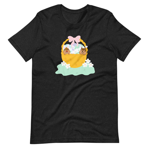 Chip and Dale Disney Easter Basket Spring Flowers Unisex t-shirt