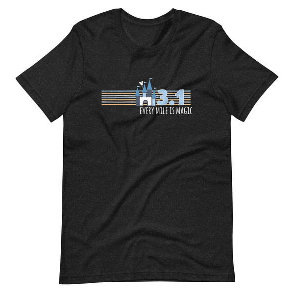 runDisney Every Mile is Magic Disney Castle Running 3.1 Miles 5K Unisex t-shirt