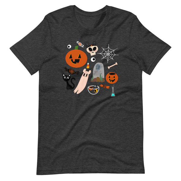 Disney Creepy Cute Halloween Fall Mickey Ghost Short-Sleeve Unisex T-Shirt