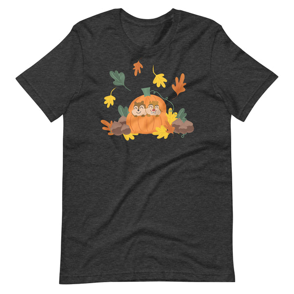Chip and Dale Fall Pumpkin Disney Halloween Unisex t-shirt