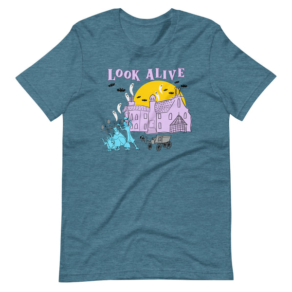 Haunted Mansion Look Alive Grim Grinning Ghosts Disney shirt Unisex t-shirt