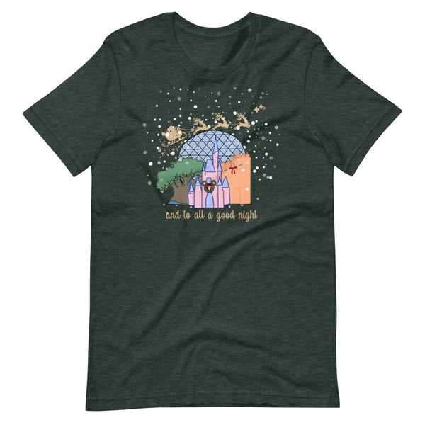 Christmas at Walt Disney World with Santa Short-Sleeve Unisex T-Shirt