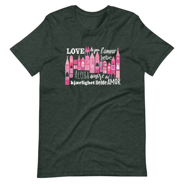 Small World Love T-shirt Disney Valentine's Day Language of Love Unisex T-Shirt