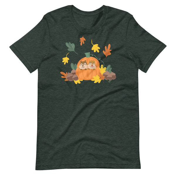 Chip and Dale Fall Pumpkin Disney Halloween Unisex t-shirt