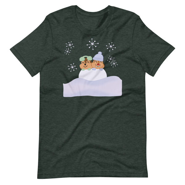 Chip and Dale Snow Much Fun Disney Winter Unisex t-shirt
