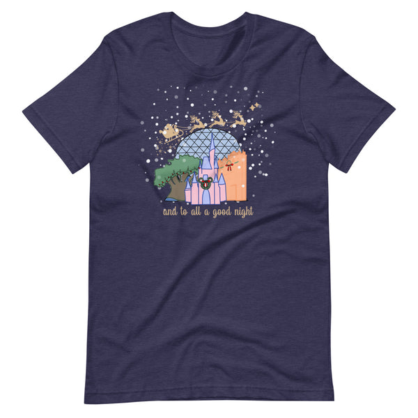 Christmas at Walt Disney World with Santa Short-Sleeve Unisex T-Shirt