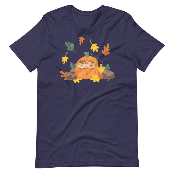 Chip and Dale Fall Pumpkin Disney Halloween Unisex t-shirt