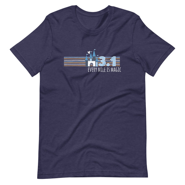 runDisney Every Mile is Magic Disney Castle Running 3.1 Miles 5K Unisex t-shirt