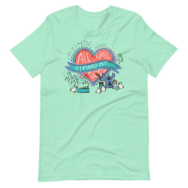 Stitch Love T-Shirt Disney All You Need is Love Lilo and Stitch T-Shirt