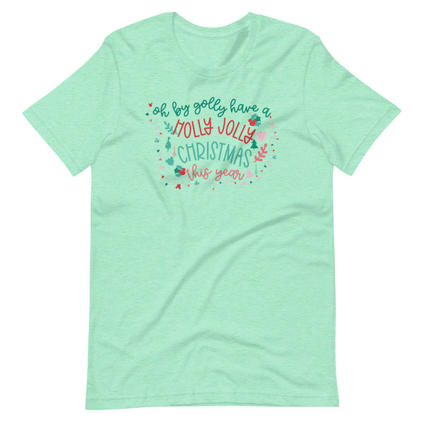 Rudolph the Red Nosed Reindeer T-Shirt Vintage Mickey Christmas Oh By Golly Holiday T-shirt