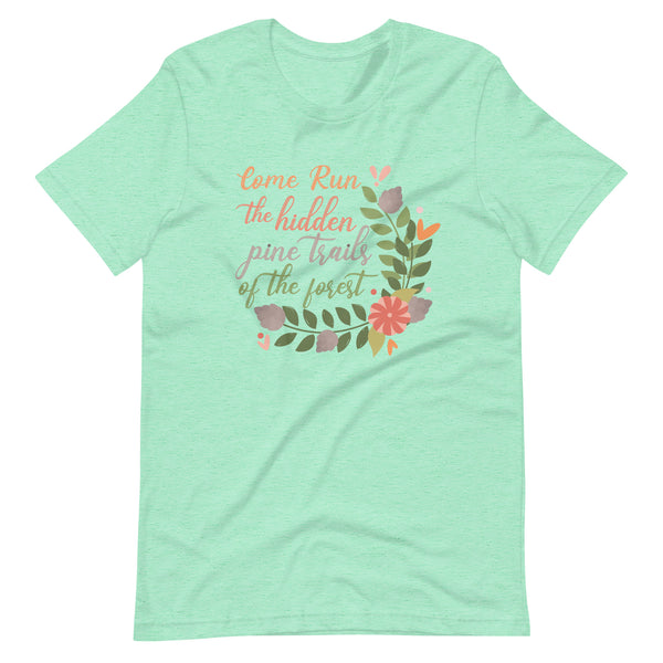 Pocahontas Disney Shirt Come Run the Hidden Pine Trails runDisney Pocahontas T-shirt