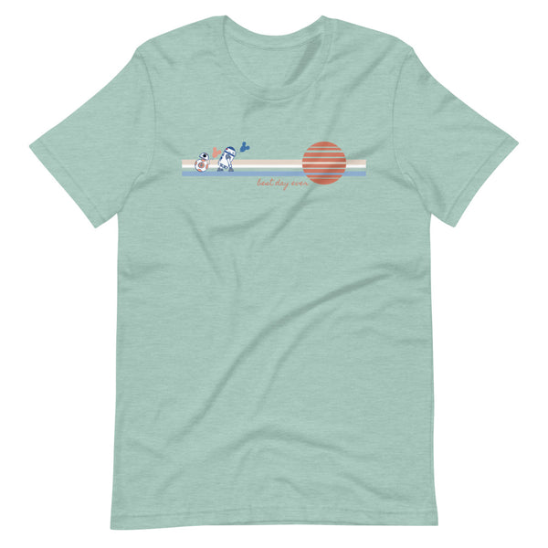 Star Wars T-Shirt Best Day Ever with BB8 and R2D2 Disney Sketch Balloon T-Shirt