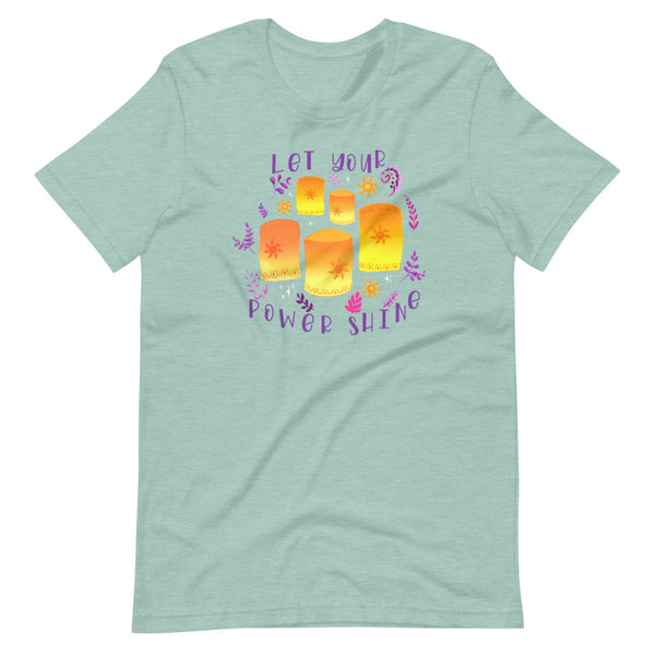 Tangled Lanterns Flower Gleam and Glow Short-Sleeve Unisex T-Shirt