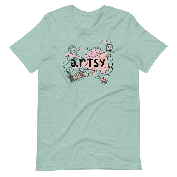 Artsy Disney T-Shirt Epcot Festival of the Arts Hidden Mickey Artsy T-Shirt