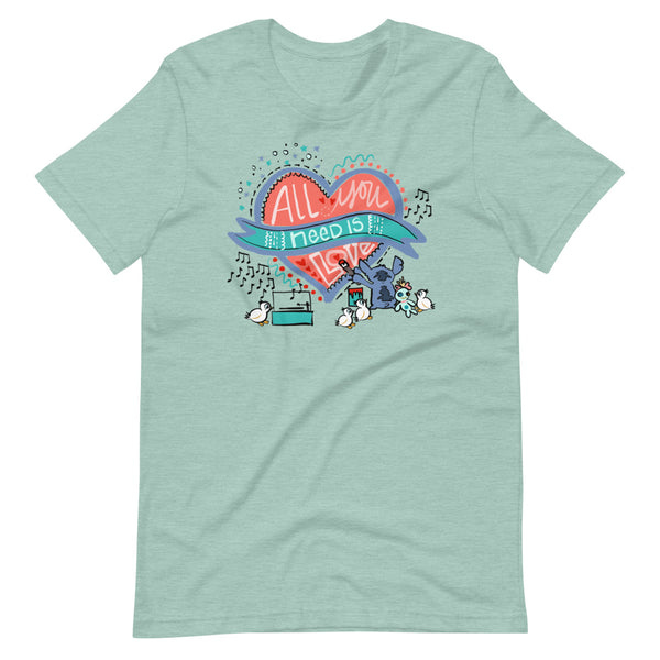 Stitch Love T-Shirt Disney All You Need is Love Lilo and Stitch T-Shirt