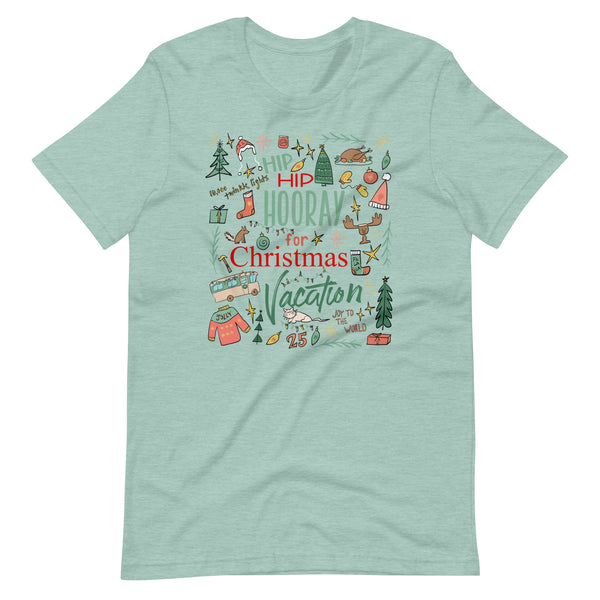 Christmas Vacation T-Shirt Hip Hip Hooray for Christmas Vacation Griswold Family Christmas T-Shirt