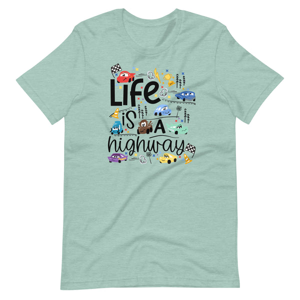 Cars Disney T-Shirt Life is a Highway Disney Shirt Cars T-Shirt