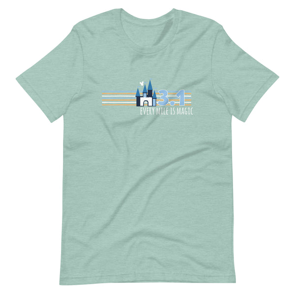 runDisney Every Mile is Magic Disney Castle Running 3.1 Miles 5K Unisex t-shirt