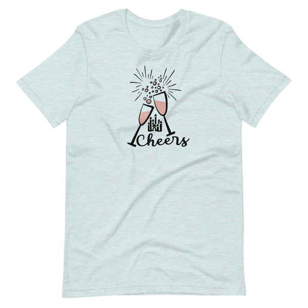 Cheers Disney T-Shirt Disney New Years Celebration Hidden Mickey Champagne Unisex T-Shirt