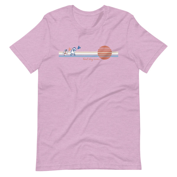 Star Wars T-Shirt Best Day Ever with BB8 and R2D2 Disney Sketch Balloon T-Shirt