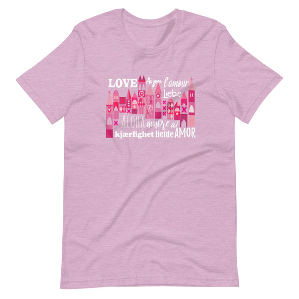 Small World Love T-shirt Disney Valentine's Day Language of Love Unisex T-Shirt