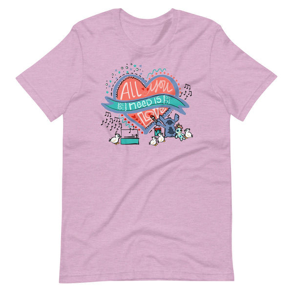 Stitch Love T-Shirt Disney All You Need is Love Lilo and Stitch T-Shirt
