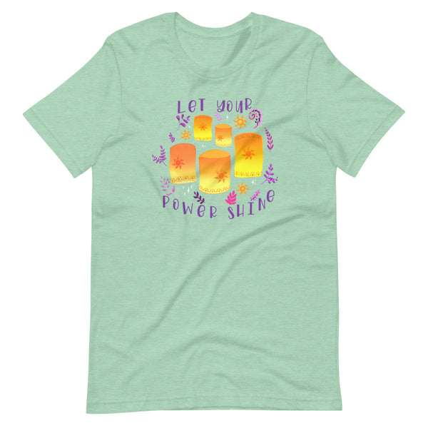 Tangled Lanterns Flower Gleam and Glow Short-Sleeve Unisex T-Shirt
