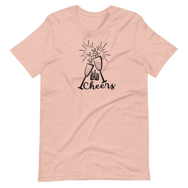 Cheers Disney T-Shirt Disney New Years Celebration Hidden Mickey Champagne Unisex T-Shirt