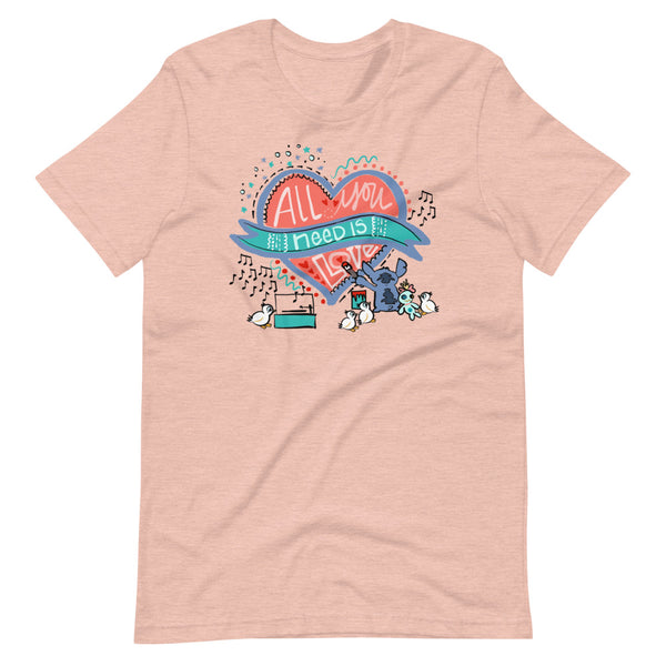 Stitch Love T-Shirt Disney All You Need is Love Lilo and Stitch T-Shirt