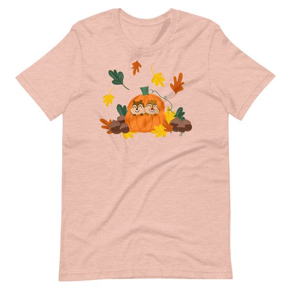 Chip and Dale Fall Pumpkin Disney Halloween Unisex t-shirt
