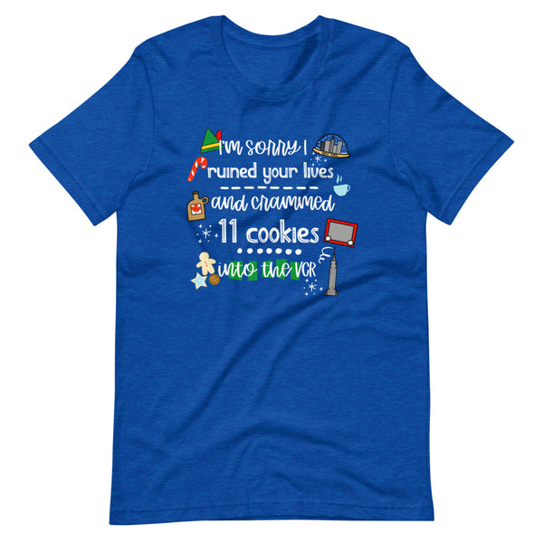 Elf Christmas Movie T-shirt Cookies Buddy the Elf Short-Sleeve Unisex T-Shirt