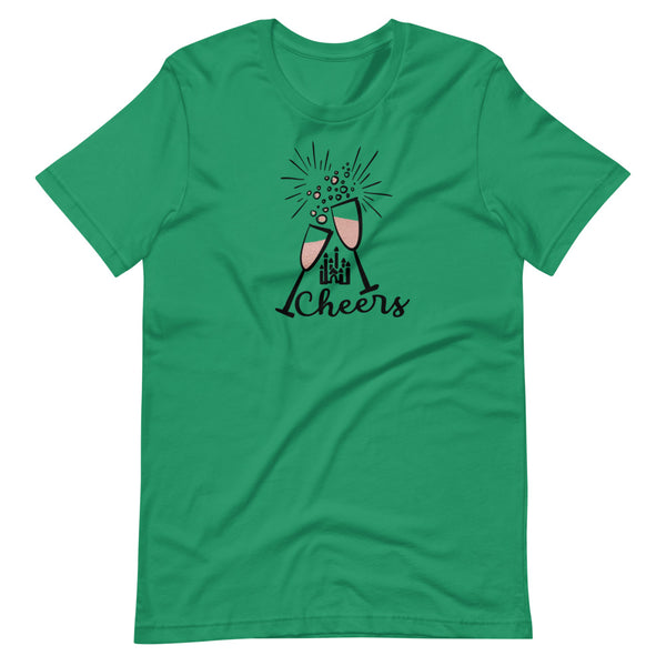 Cheers Disney T-Shirt Disney New Years Celebration Hidden Mickey Champagne Unisex T-Shirt