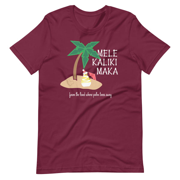 Dole Whip Melekalikimaka Hawaiian Christmas Shirt Short-Sleeve Unisex T-Shirt