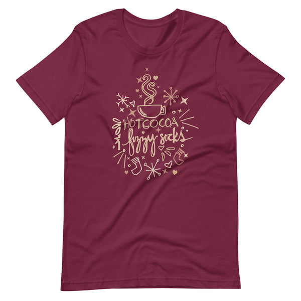 Hot Cocoa T-Shirt Hot Cocoa and Fuzzy Socks Winter T-shirt