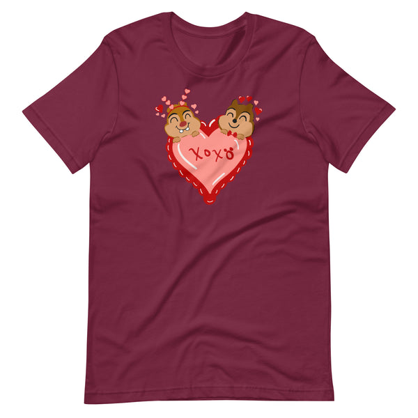 Chip and Dale Valentine's Day Love Unisex t-shirt