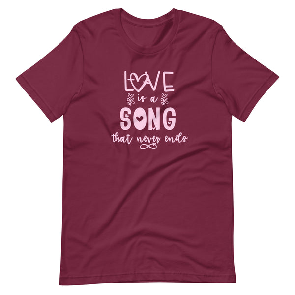 Love is a Song Disney Inspired Valentines Day Bambi Unisex Tee Tshirt