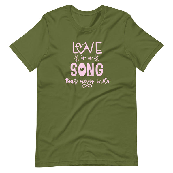 Love is a Song Disney Inspired Valentines Day Bambi Unisex Tee Tshirt