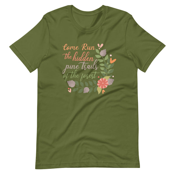 Pocahontas Disney Shirt Come Run the Hidden Pine Trails runDisney Pocahontas T-shirt