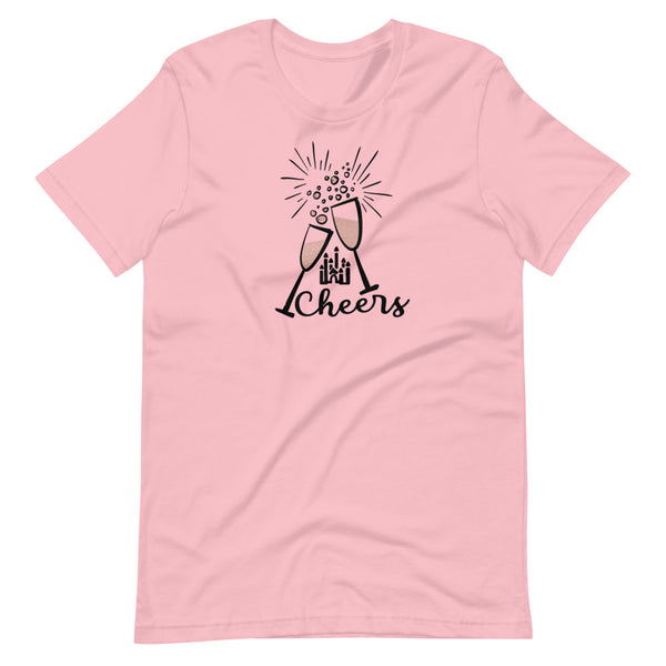 Cheers Disney T-Shirt Disney New Years Celebration Hidden Mickey Champagne Unisex T-Shirt