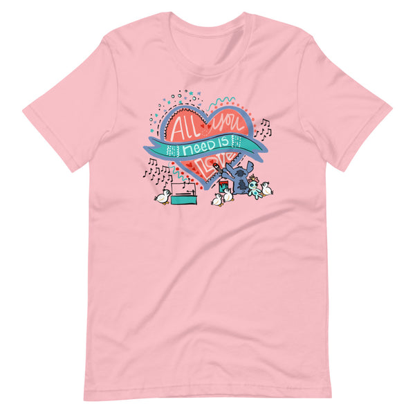 Stitch Love T-Shirt Disney All You Need is Love Lilo and Stitch T-Shirt