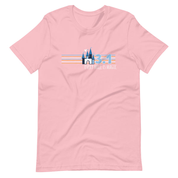 runDisney Every Mile is Magic Disney Castle Running 3.1 Miles 5K Unisex t-shirt