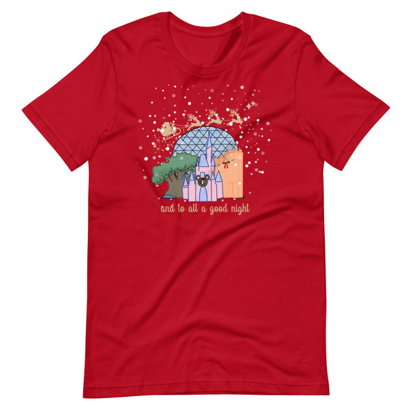Christmas at Walt Disney World with Santa Short-Sleeve Unisex T-Shirt