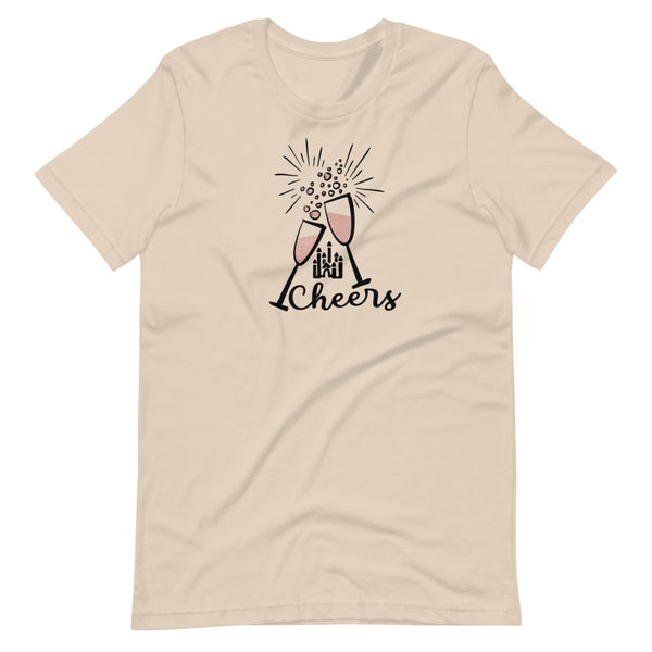 Cheers Disney T-Shirt Disney New Years Celebration Hidden Mickey Champagne Unisex T-Shirt