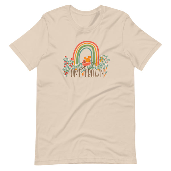 Home Grown Garden T-Shirt Pumpkin Rainbow Flower and Garden Unisex T-Shirt