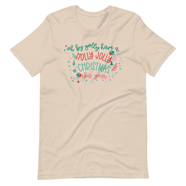 Rudolph the Red Nosed Reindeer T-Shirt Vintage Mickey Christmas Oh By Golly Holiday T-shirt