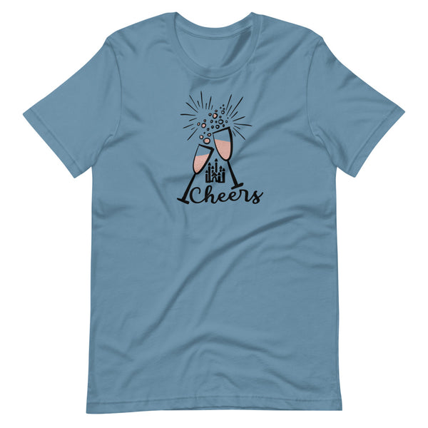 Cheers Disney T-Shirt Disney New Years Celebration Hidden Mickey Champagne Unisex T-Shirt