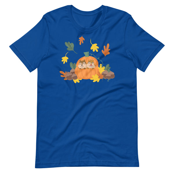 Chip and Dale Fall Pumpkin Disney Halloween Unisex t-shirt