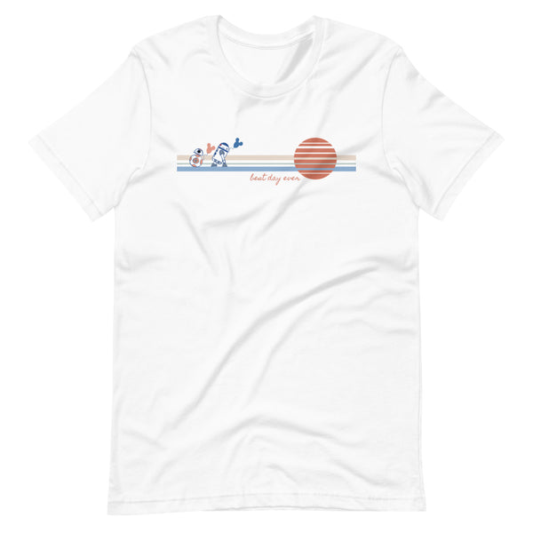 Star Wars T-Shirt Best Day Ever with BB8 and R2D2 Disney Sketch Balloon T-Shirt
