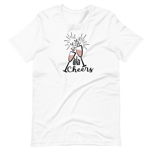 Cheers Disney T-Shirt Disney New Years Celebration Hidden Mickey Champagne Unisex T-Shirt