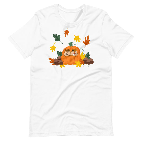 Chip and Dale Fall Pumpkin Disney Halloween Unisex t-shirt